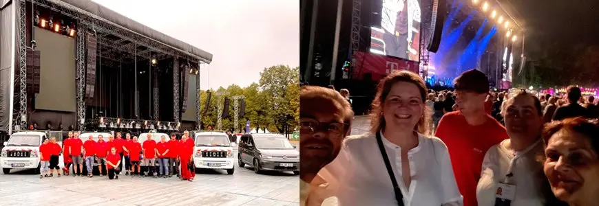 WSR-Team und Konzertbesucher im Bonner Hofgarten